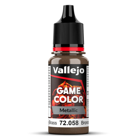 Pot de peinture Peinture Vallejo Game Color 72.058 Brassy Brass - Bronze Poli 18 ml