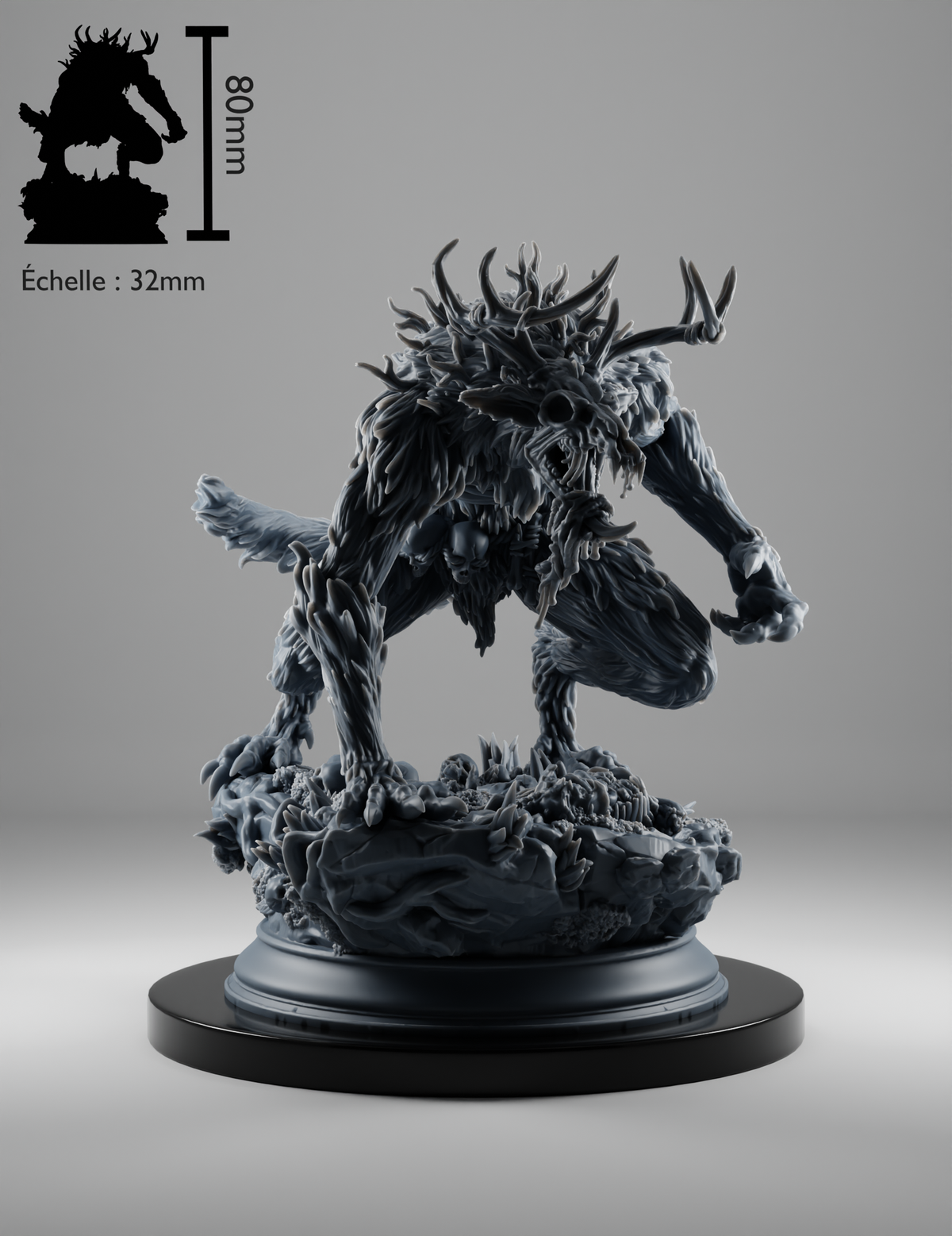 Wendigo, monstre cornu