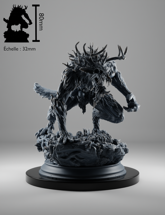 Wendigo, monstre cornu