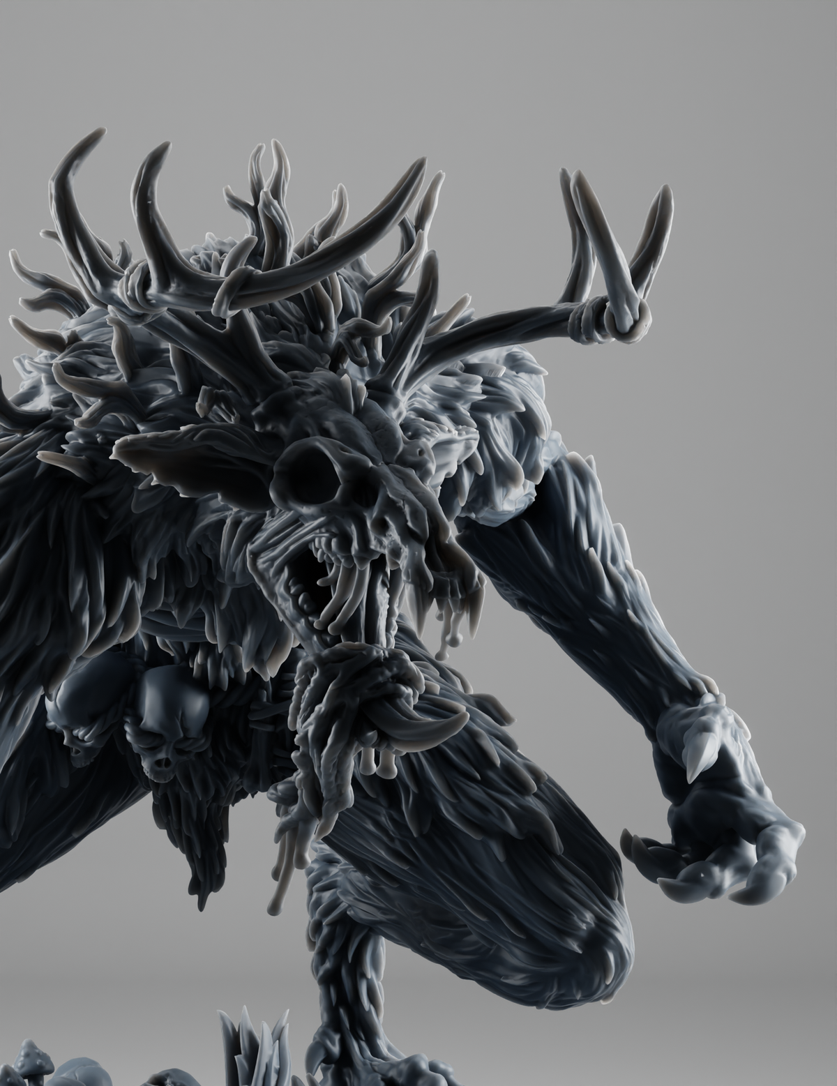 Wendigo, monstre cornu