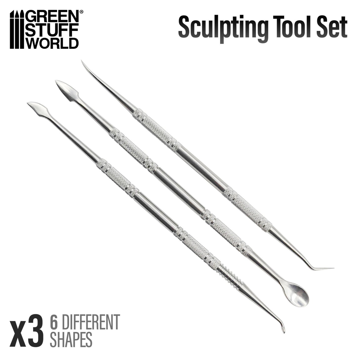 Kit de 3 outils de sculture en métal
