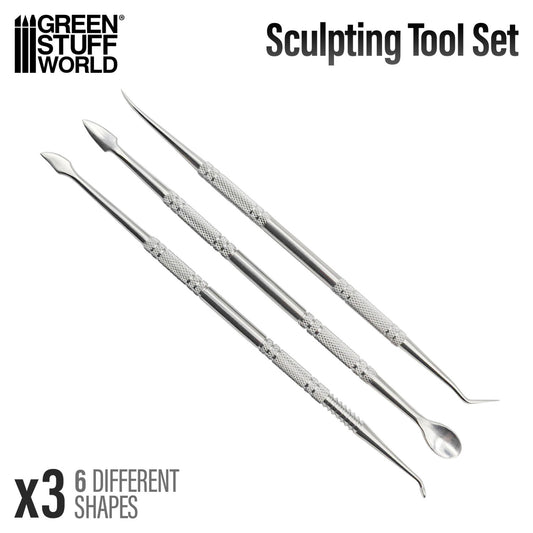 Kit de 3 outils de sculture en métal