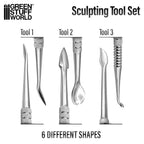 Kit de 3 outils de sculture en métal