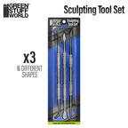 Kit de 3 outils de sculture en métal