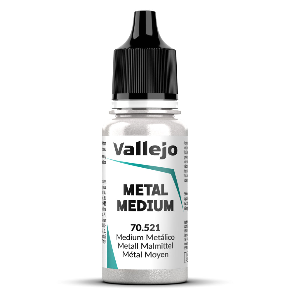 Pot de peinture Peinture Vallejo Model Color 70.521 Metallic Medium - Médium Métal 17 ml
