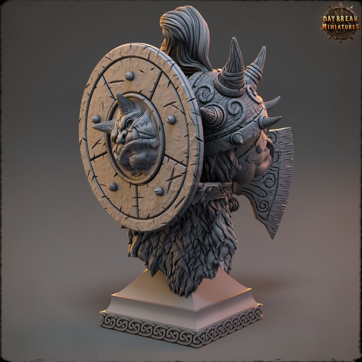 Buste de guerrier nordique
