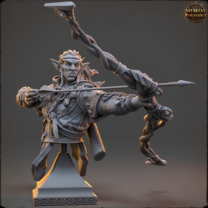 Buste d’archer elfe
