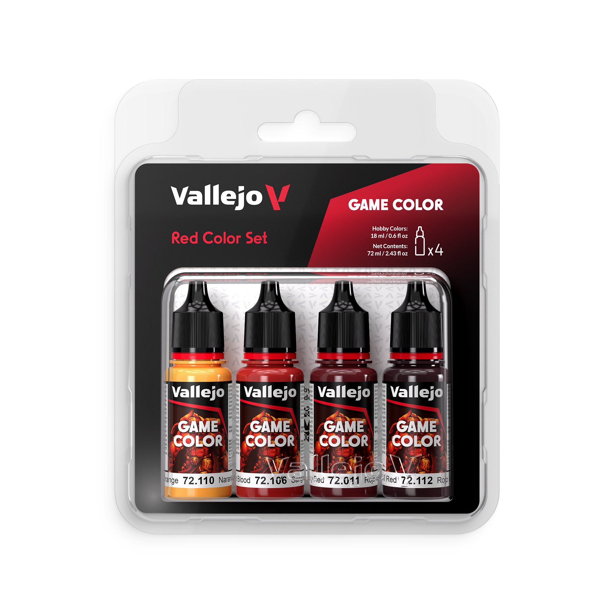 Game Color Set Rouge