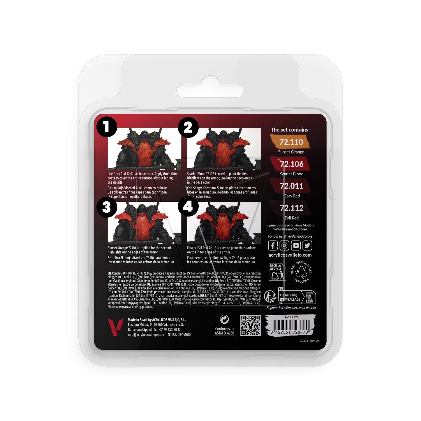 Game Color Set Rouge