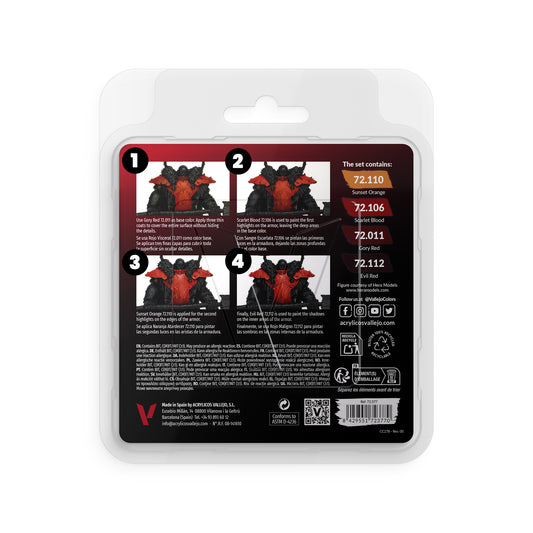 Game Color Set Rouge