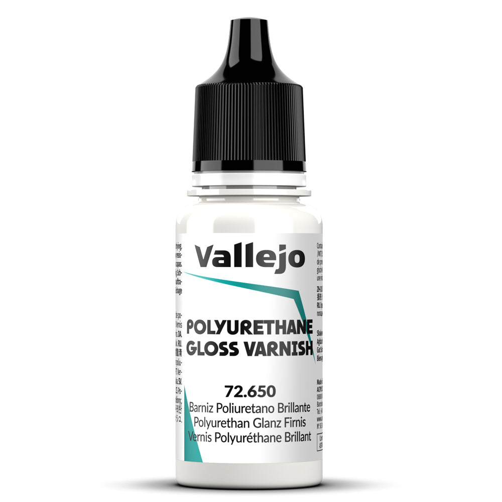 Pot de peinture Peinture Vallejo Vallejo 72.650 Polyurethane Gloss Varnish - Vernis Polyuréthane Brillant 17 ml