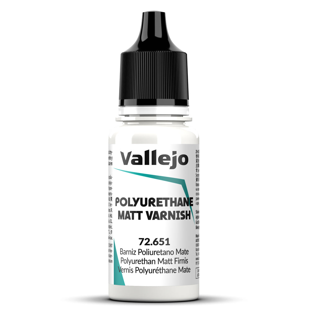 Pot de peinture Peinture Vallejo Vallejo 72.651 Polyurethane Matt Varnish - Vernis Polyuréthane Mat 17 ml