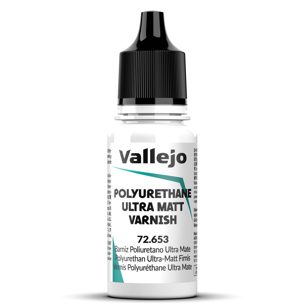 Pot de peinture Peinture Vallejo Vallejo 72.653 Polyurethane Ultra Matt Varnish - Vernis Polyuréthane Ultra Mat 17 ml