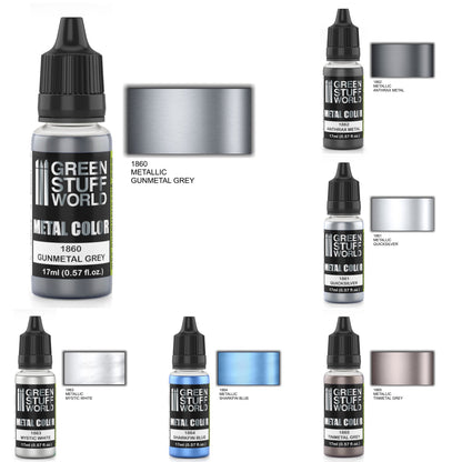 Set Peintures Metalliques - Argent