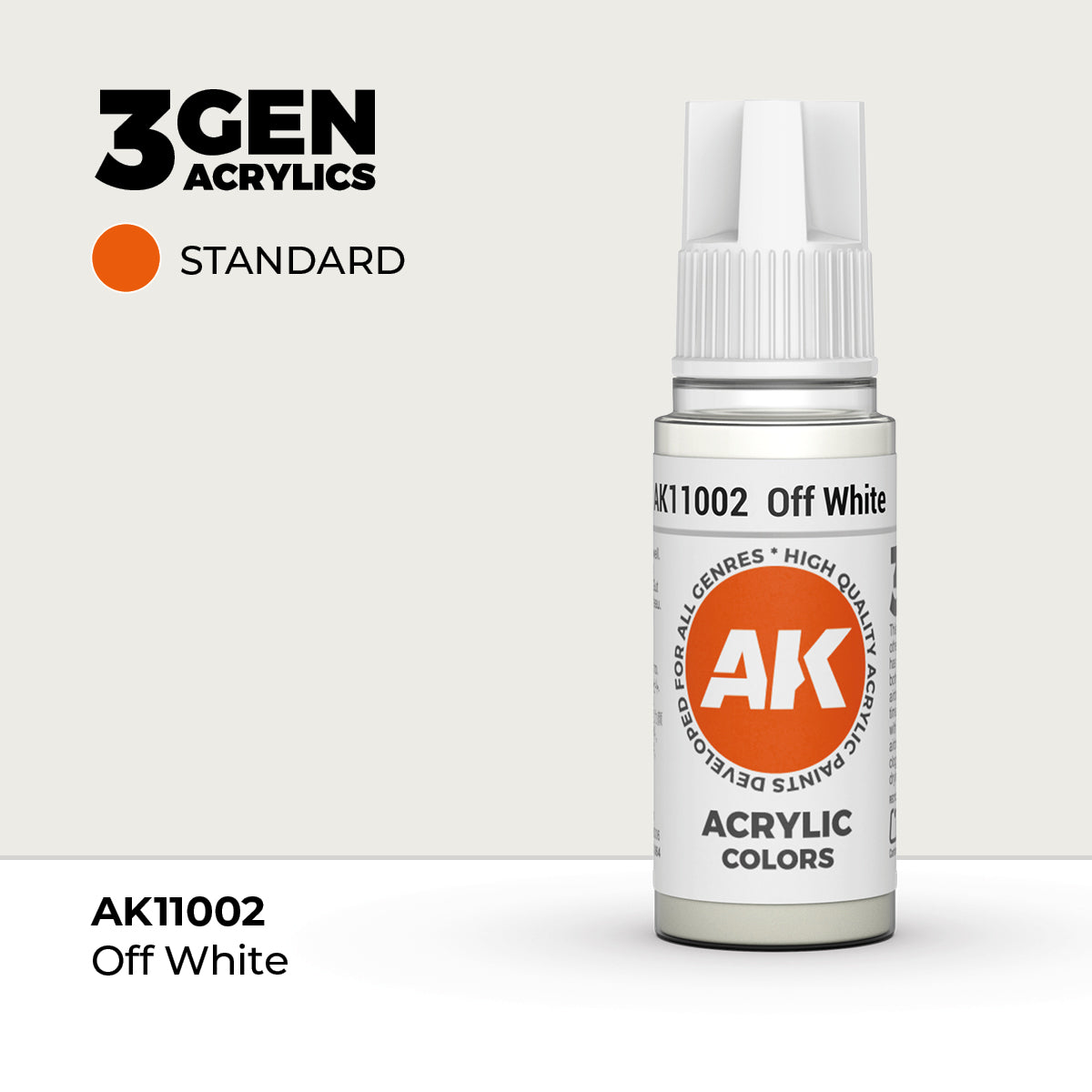 Pot de peinture AK 3GEN AK11002 Offwhite - Blanc cassé 18 ml