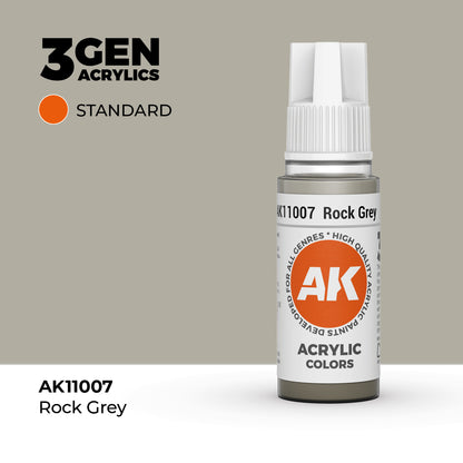 Pot de peinture AK 3GEN AK11007 Rock Grey - Gris Pierre 18 ml