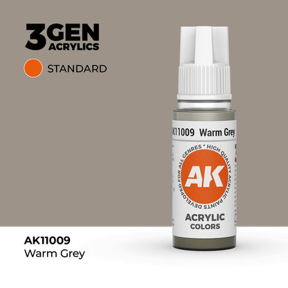 Pot de peinture AK 3GEN AK11009 Warm Grey - Gris Chaud 18 ml