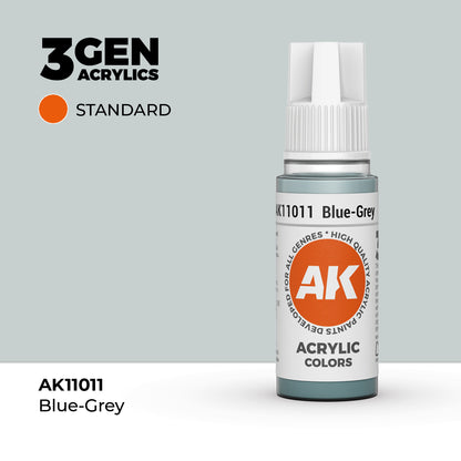 Pot de peinture AK 3GEN AK11011 Blue Grey - Gris bleu 18 ml