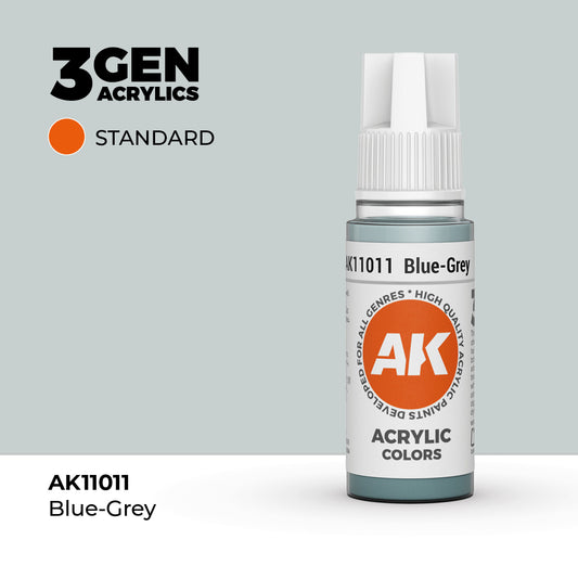 Pot de peinture AK 3GEN AK11011 Blue Grey - Gris bleu 18 ml