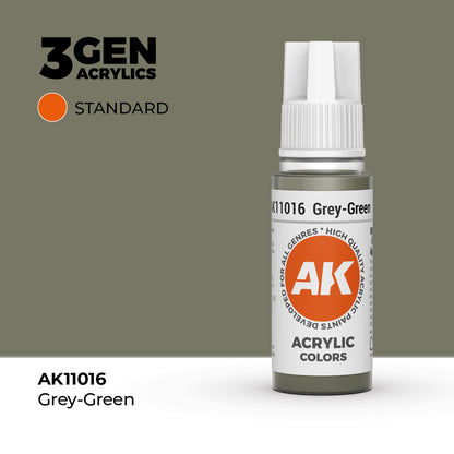 Pot de peinture AK 3GEN AK11016 Grey Green - Gris Vert 18 ml