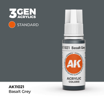 Pot de peinture AK 3GEN AK11021 Basalt Grey - Gris Basalte 18 ml