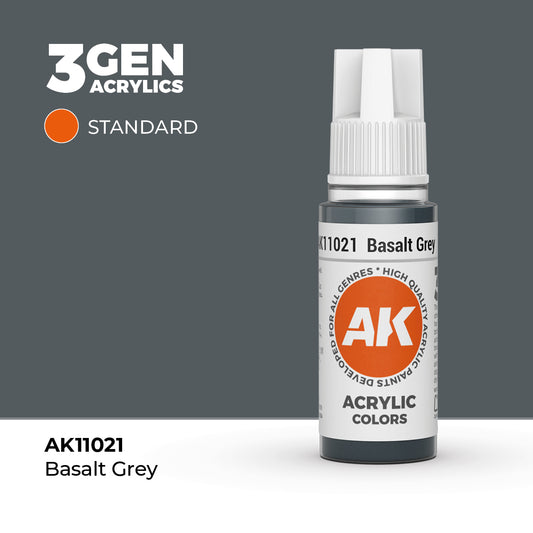 Pot de peinture AK 3GEN AK11021 Basalt Grey - Gris Basalte 18 ml