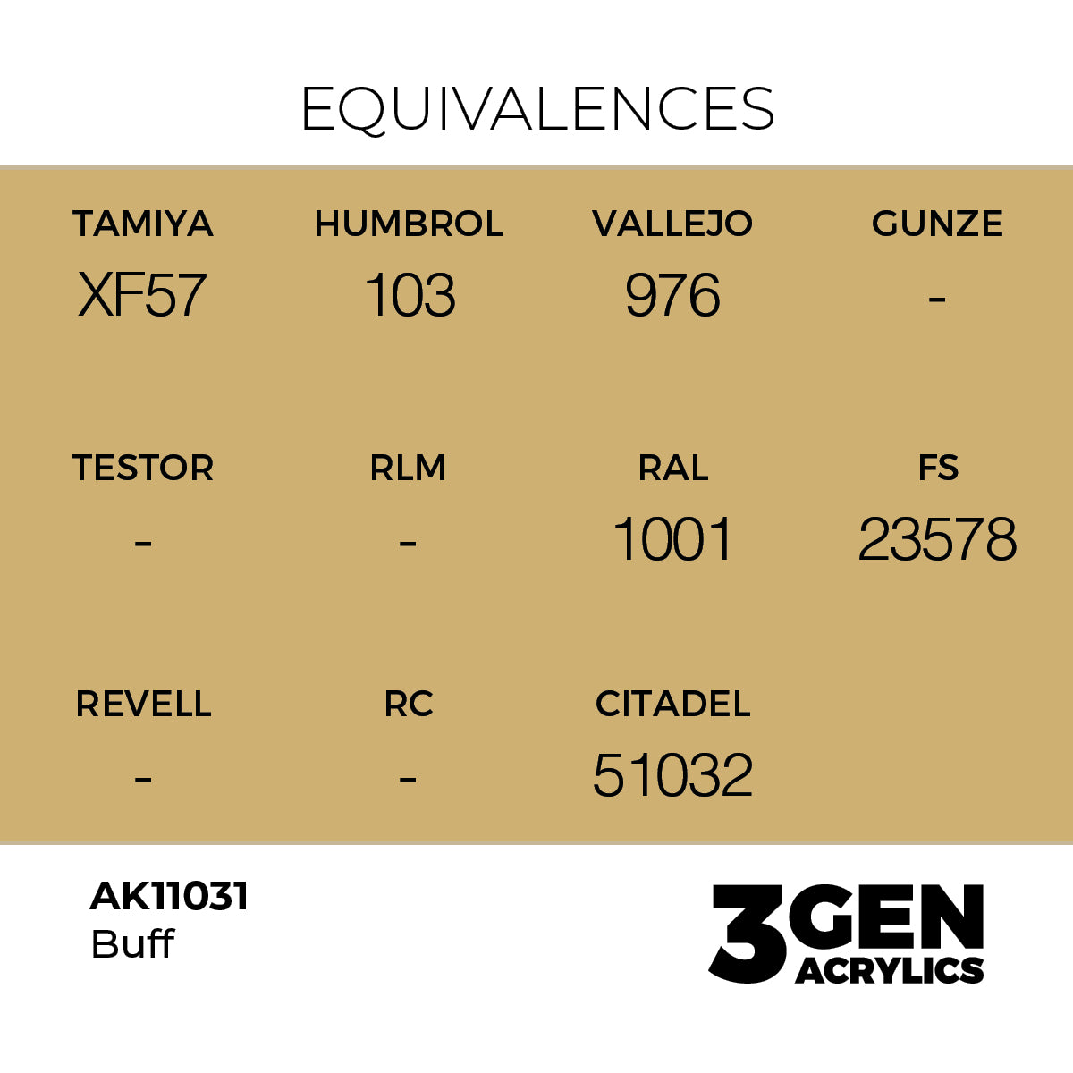 Pot de peinture AK 3GEN AK11031 Buff 18 ml, detail 1