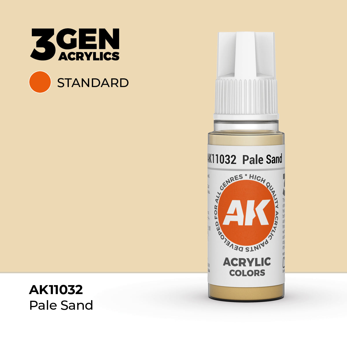 Pot de peinture AK 3GEN AK11032 Pâle Sand - Sable Pâle 18 ml