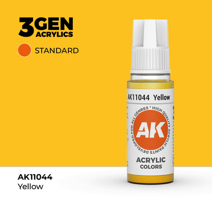 Pot de peinture AK 3GEN AK11044 Yellow - Jaune 18 ml