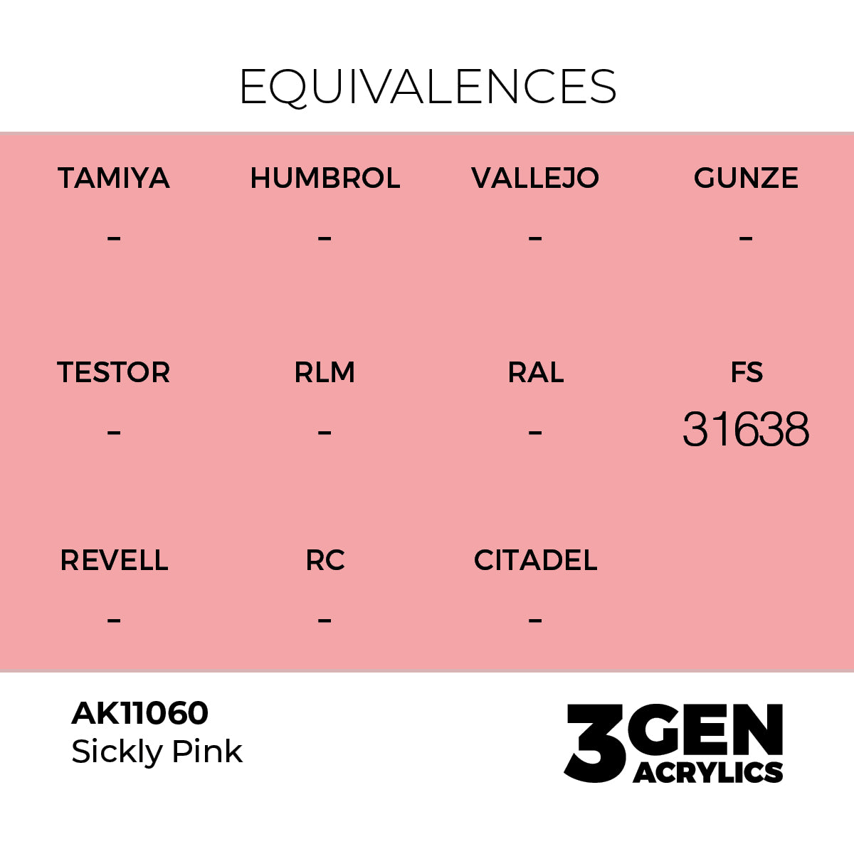 Pot de peinture AK 3GEN AK11060 Sickly Pink - Rose maladif 18 ml, detail 1