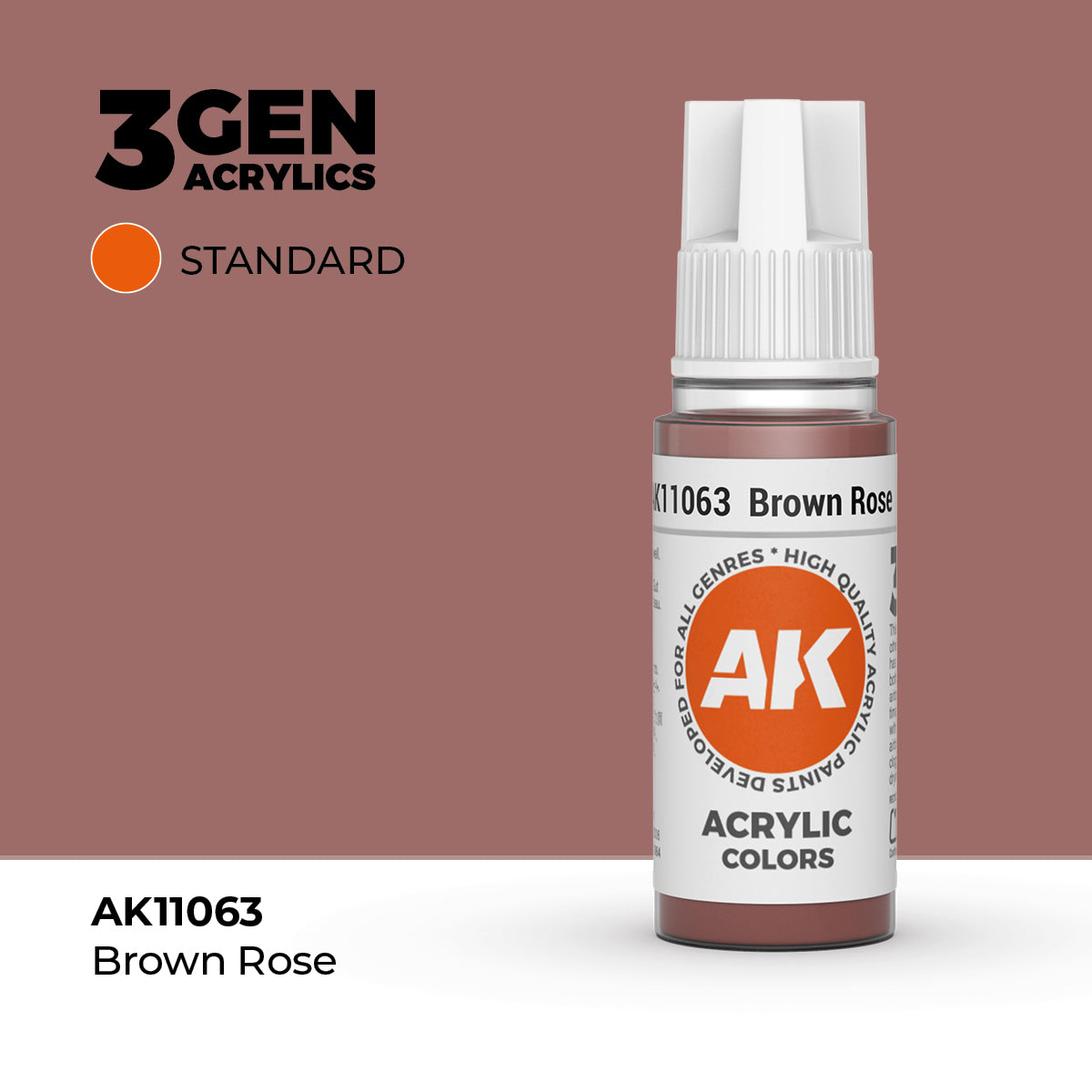 Pot de peinture AK 3GEN AK11063 Brown Rose - Brun Rosé 18 ml