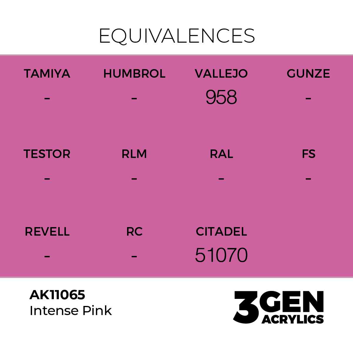 Pot de peinture AK 3GEN AK11065 Intense Pink - Rose 18 ml, detail 1