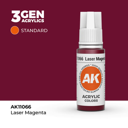 Pot de peinture AK 3GEN AK11066 Laser Magenta - Magenta Laser 18 ml