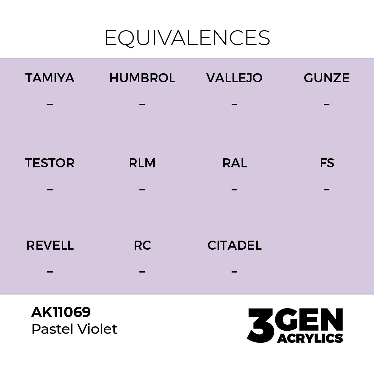 Pot de peinture AK 3GEN AK11069 Pastel Violet - Violet pastel 18 ml, detail 1
