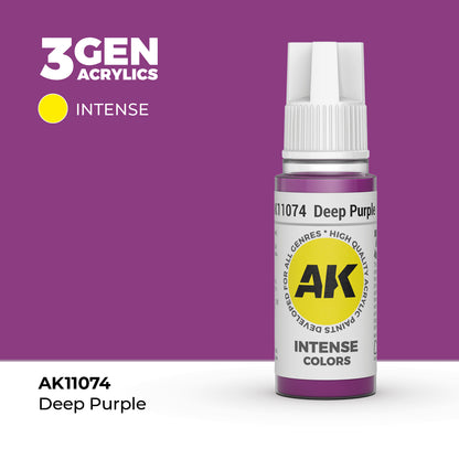 Pot de peinture AK 3GEN AK11074 Deep Purple - Violet profond 18 ml