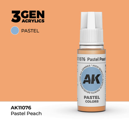 Pot de peinture AK 3GEN AK11076 Pastel Peach - Pêche Pastel 18 ml