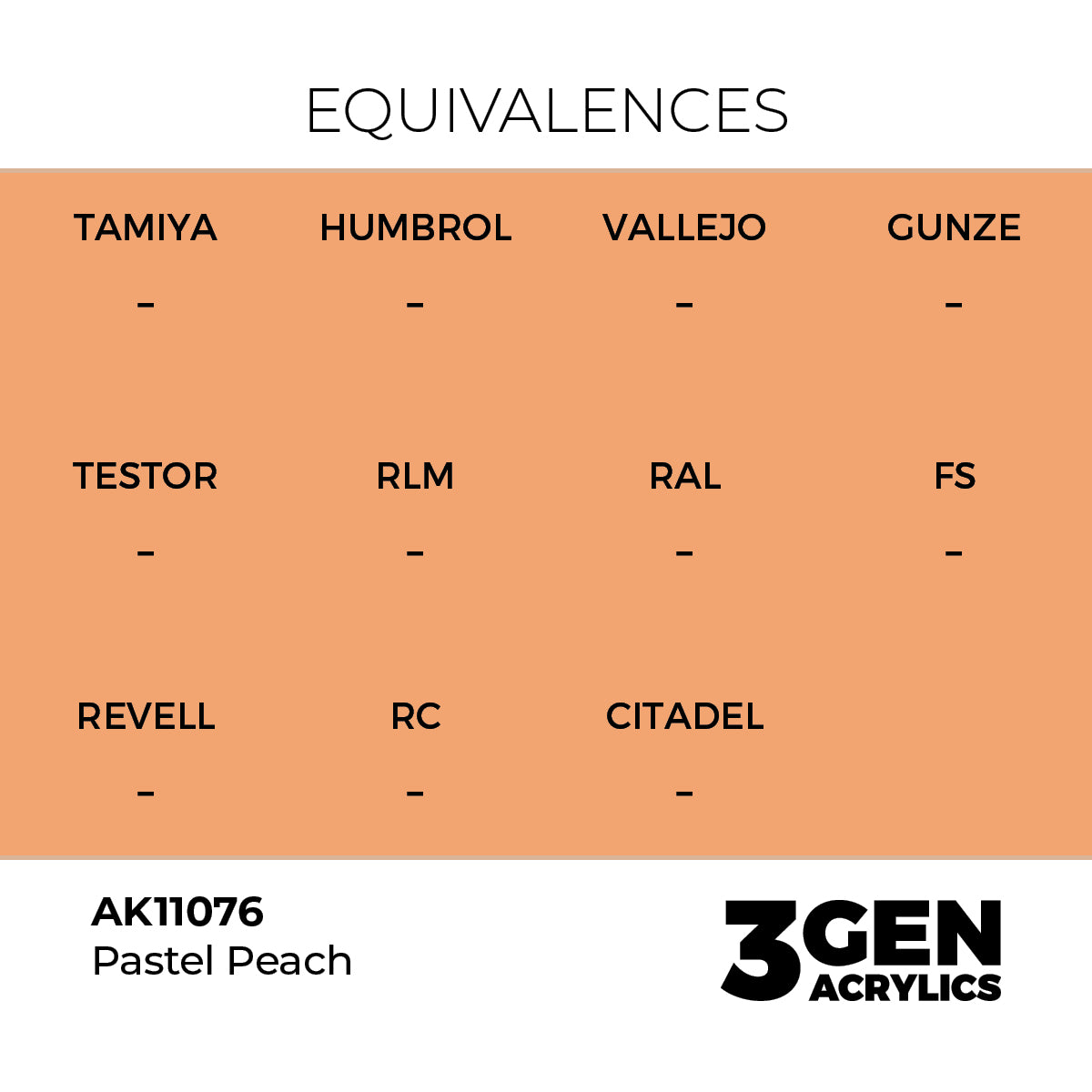 Pot de peinture AK 3GEN AK11076 Pastel Peach - Pêche Pastel 18 ml, detail 1