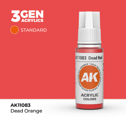 Pot de peinture AK 3GEN AK11083 Dead Red - Rouge terne 18 ml