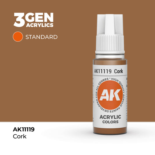 Pot de peinture AK 3GEN AK11119 Cork - Liège 18 ml