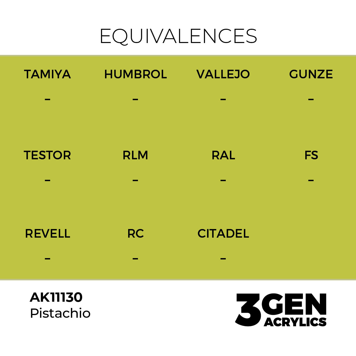 Pot de peinture AK 3GEN AK11130 Pistachio - Pistache 18 ml, detail 1