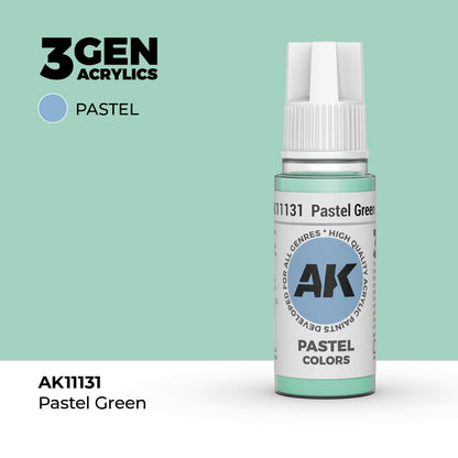 Pot de peinture AK 3GEN AK11131 Pastel Green - Vert Pastel 18 ml