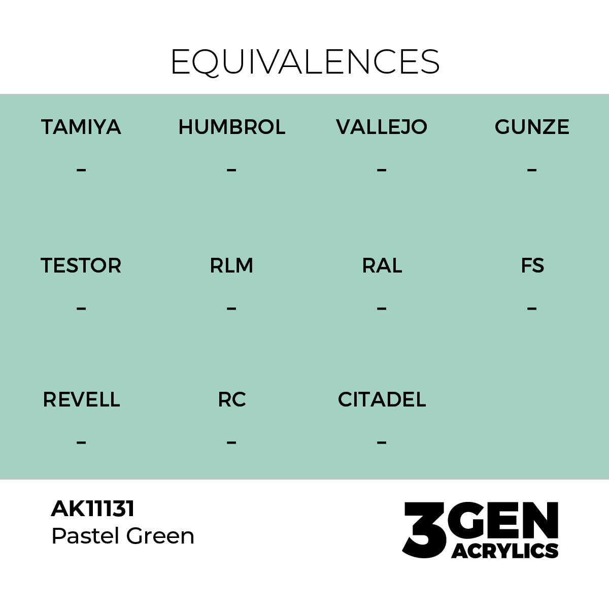 Pot de peinture AK 3GEN AK11131 Pastel Green - Vert Pastel 18 ml, detail 1