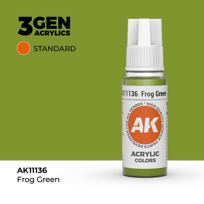 Pot de peinture AK 3GEN AK11136 Frog Green - Vert Grenouille 18 ml