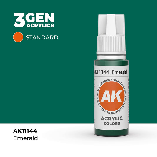 Pot de peinture AK 3GEN AK11144 Emerald - Émeraude 18 ml