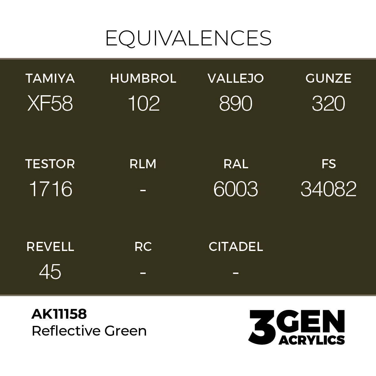 Pot de peinture AK 3GEN AK11158 Reflective Green - Vert réfléchissant 18 ml, detail 1