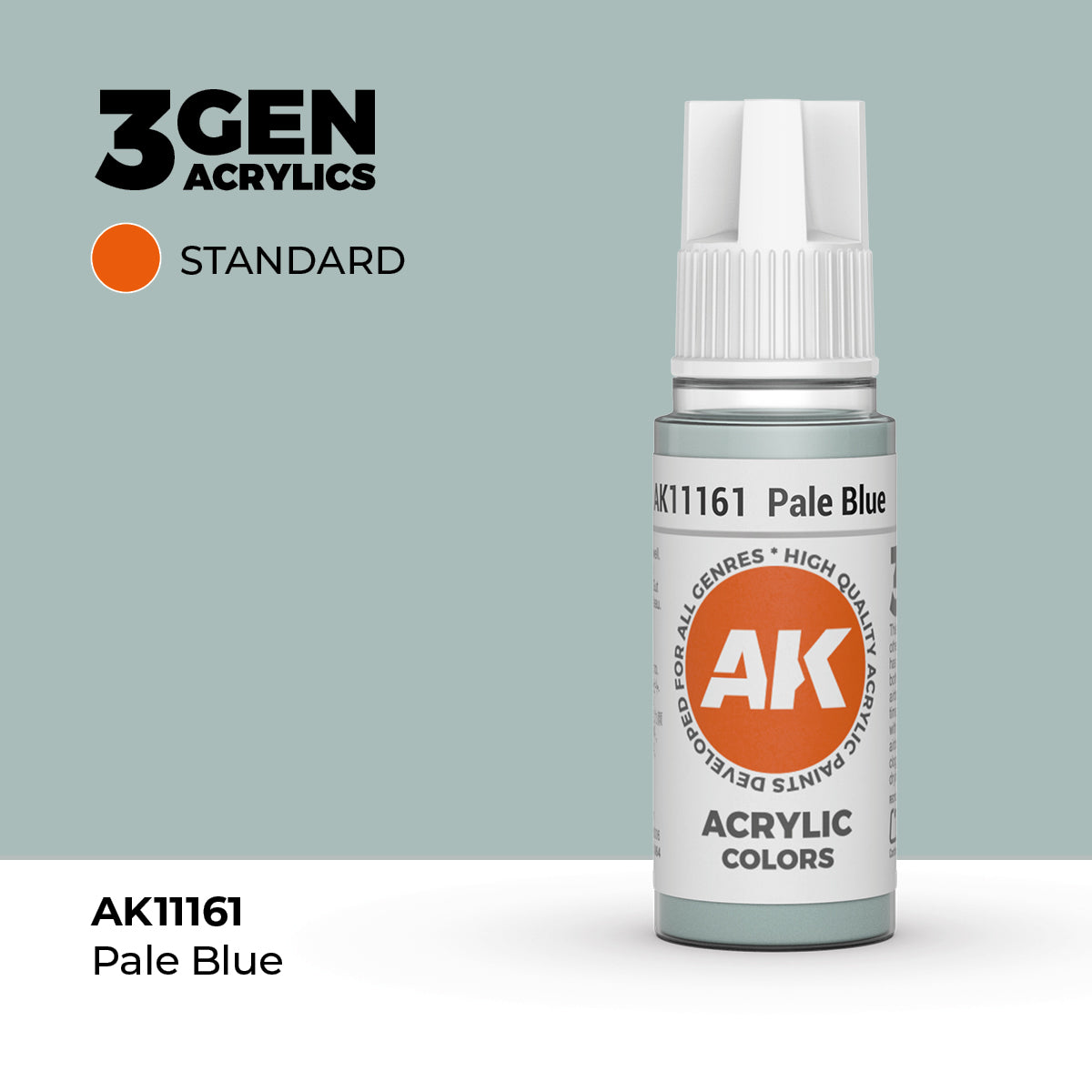 Pot de peinture AK 3GEN AK11161 Pâle Blue - Bleu pâle 18 ml