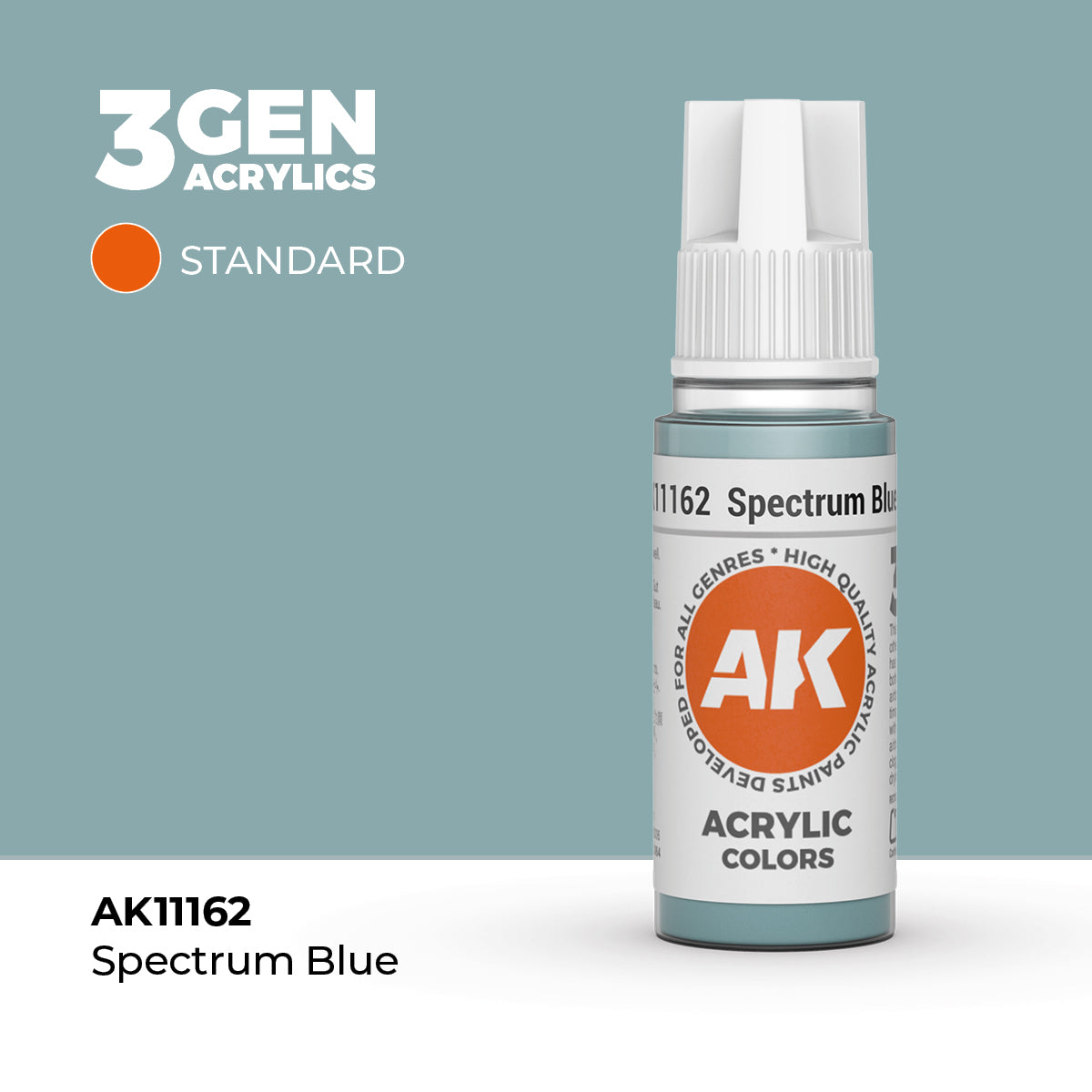 Pot de peinture AK 3GEN AK11162 Spectrum Blue - Bleu Spectre 18 ml