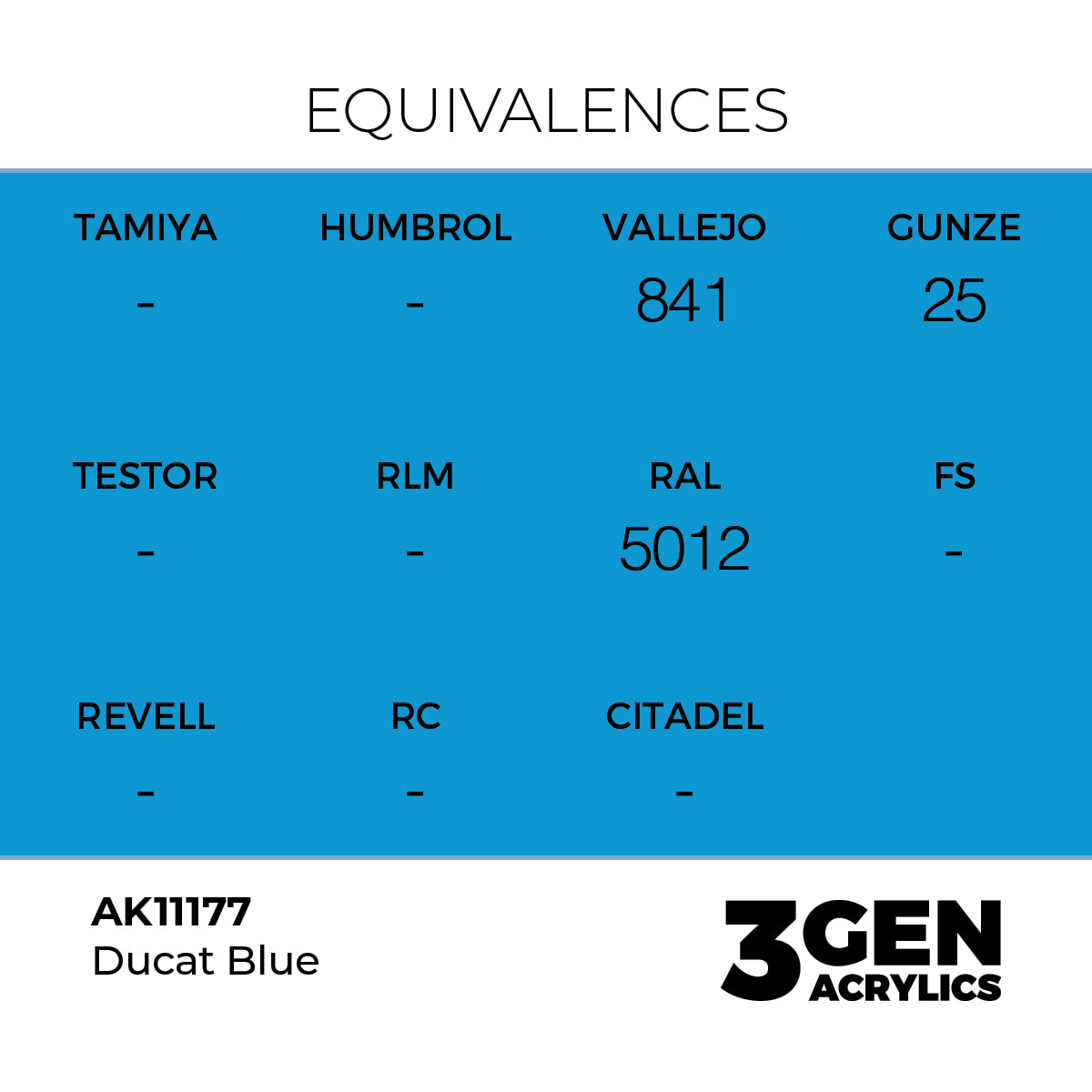 Pot de peinture AK 3GEN AK11177 Ducat Blue - Bleu Ducat 18 ml, detail 1