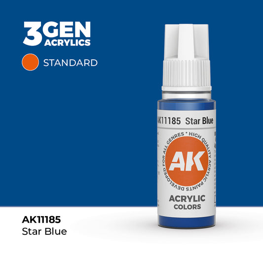 Pot de peinture AK 3GEN AK11185 Star Blue - Bleu Étoile 18 ml