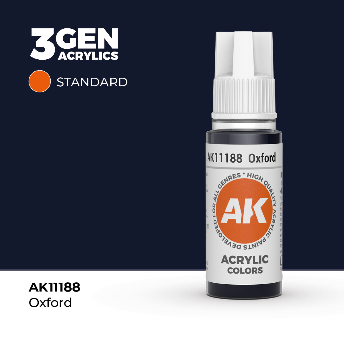 Pot de peinture AK 3GEN AK11188 Oxford 18 ml